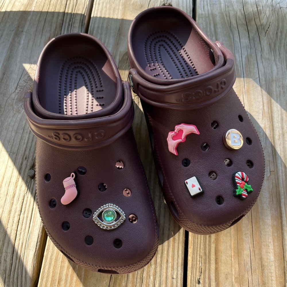 Maroon CROCS